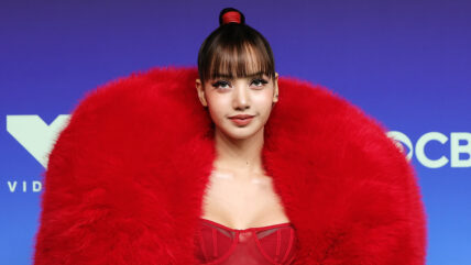 LISA wears big fur coat at the 2026 MTV VMAs