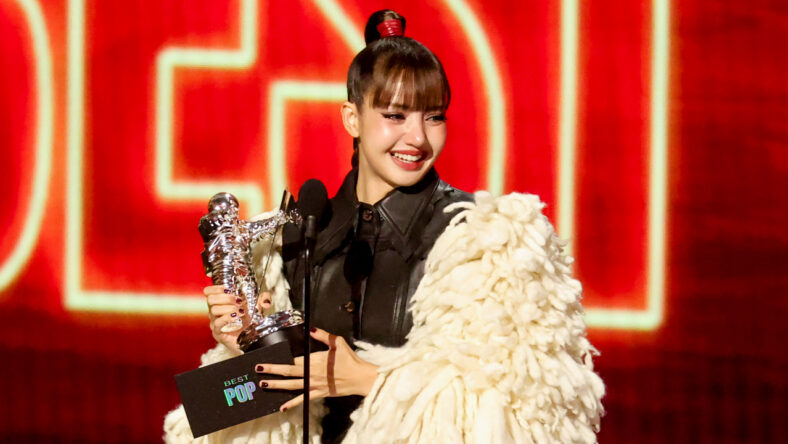 Lisa speaks onstage at MTV VMAs 2026