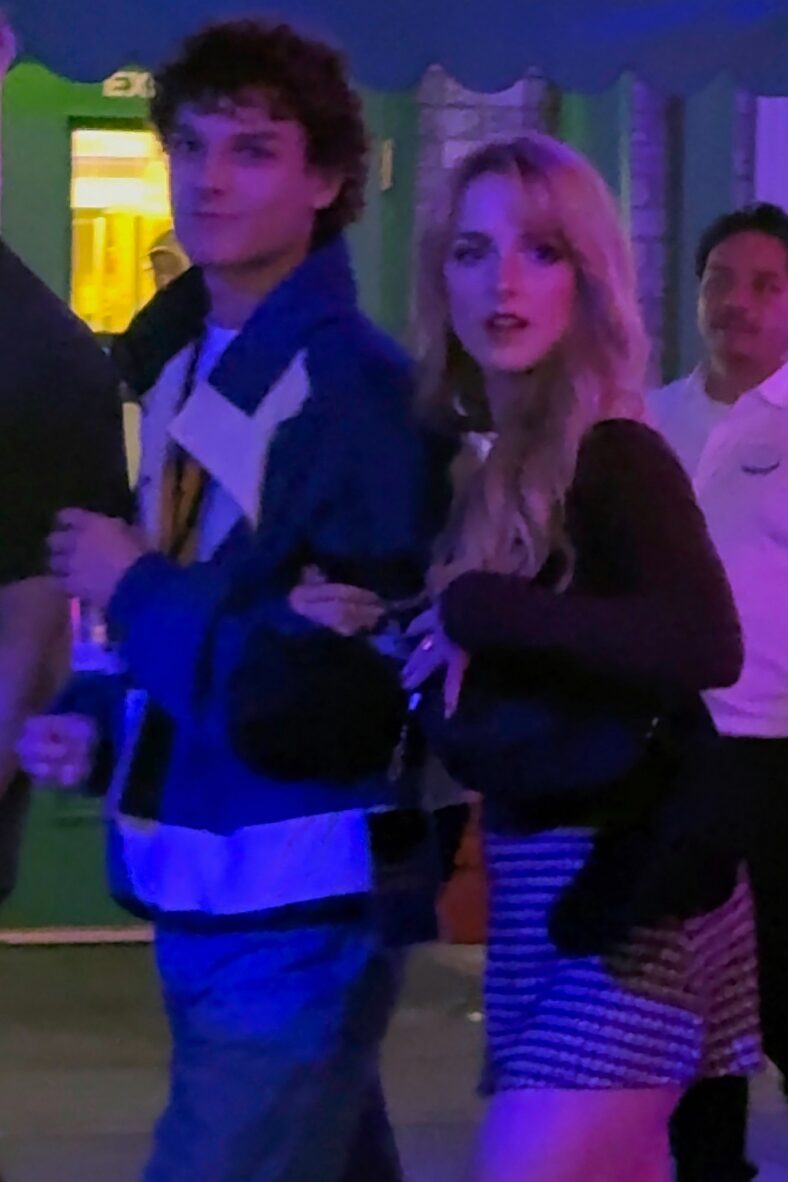 Mason Thames and Mckenna Grace at Universal Studios Horror Nights