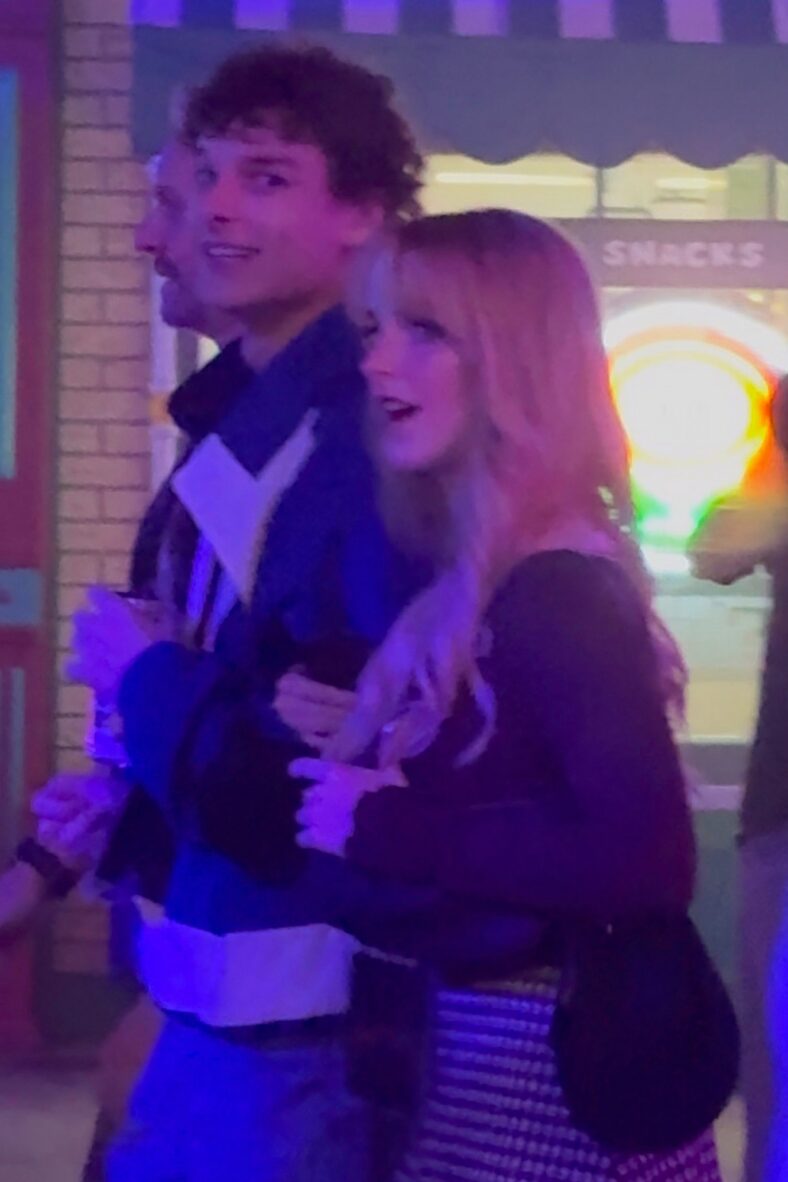 Mason Thames and Mckenna Grace at Universal Studios Horror Nights
