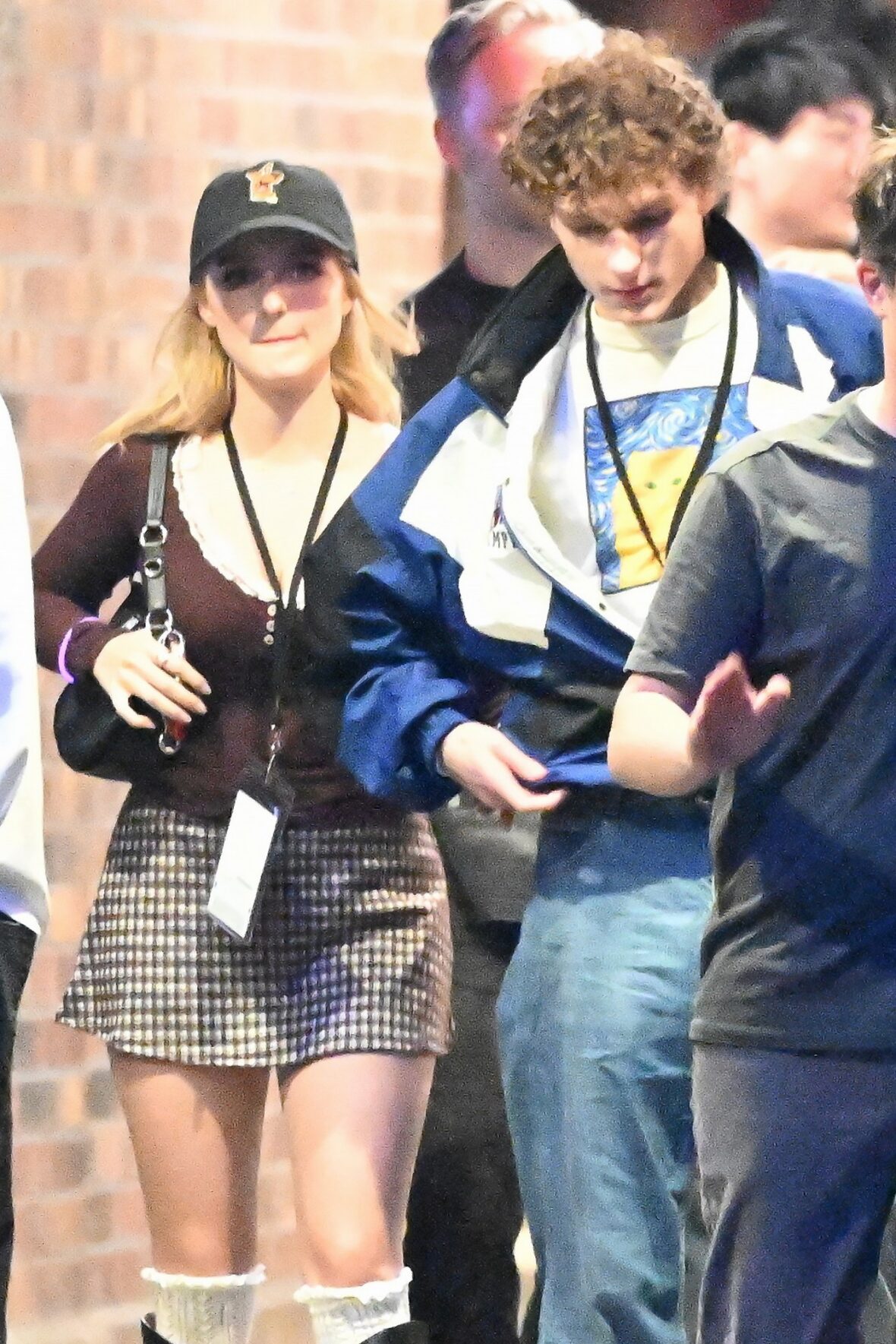 Mason Thames and Mckenna Grace at Universal Studios Horror Nights