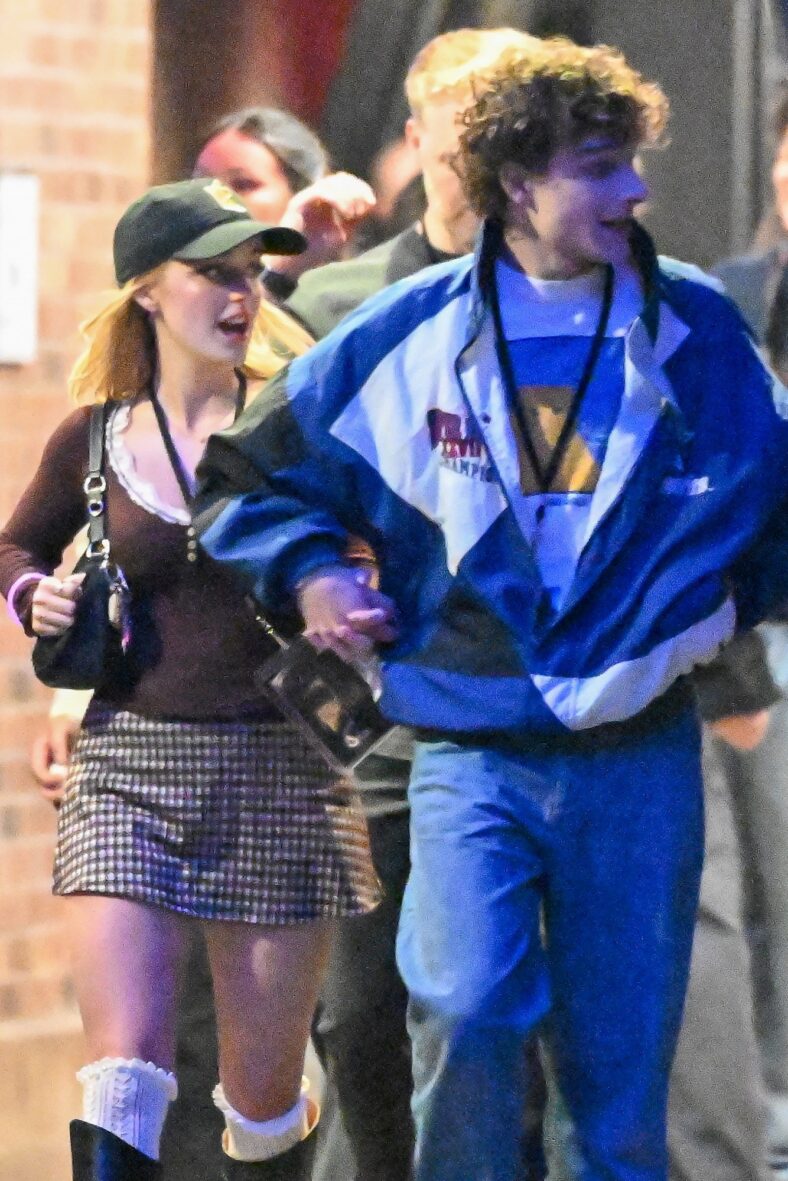 Mason Thames and Mckenna Grace at Universal Studios Horror Nights