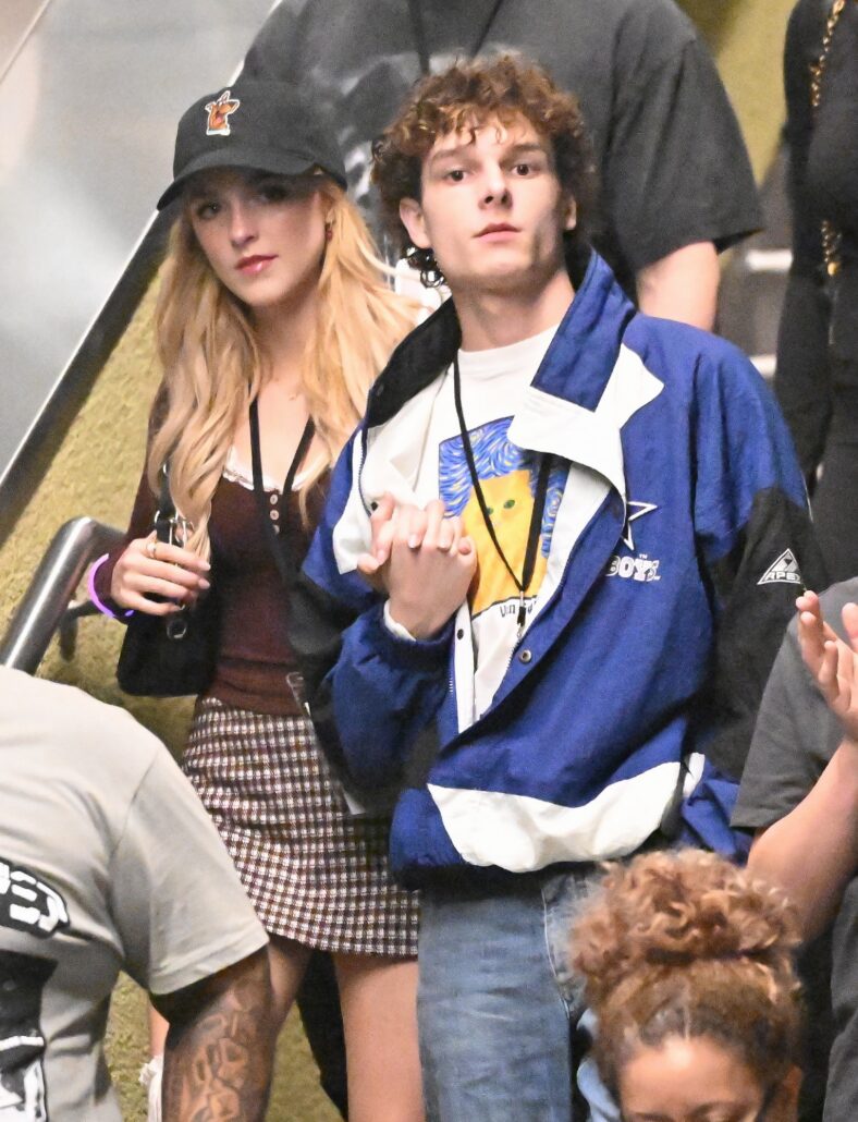 Mason Thames and Mckenna Grace at Universal Studios Horror Nights