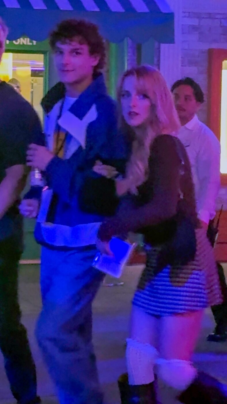 Mason Thames and Mckenna Grace at Universal Studios Horror Nights