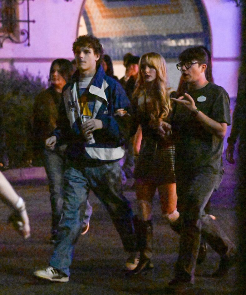 Mason Thames and Mckenna Grace at Universal Studios Horror Nights