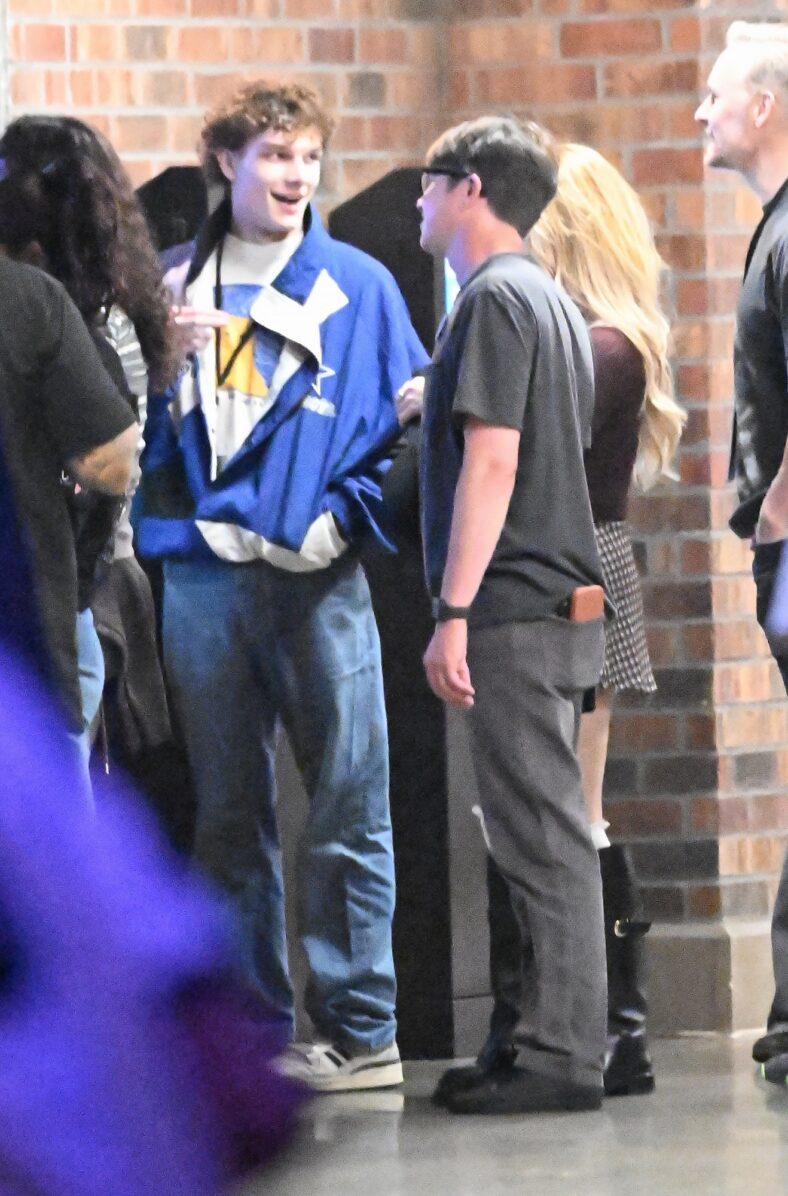 Mason Thames and Mckenna Grace at Universal Studios Horror Nights