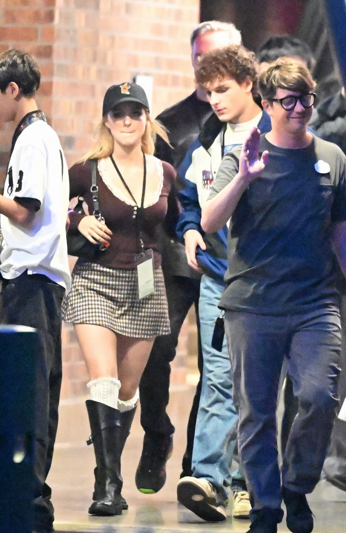 Mason Thames and Mckenna Grace at Universal Studios Horror Nights