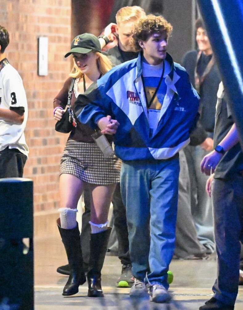 Mason Thames and Mckenna Grace at Universal Studios Horror Nights