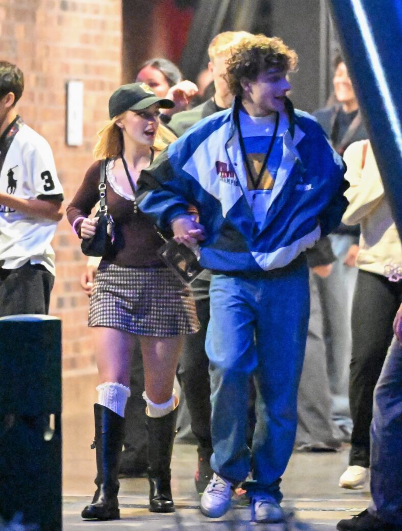 Mason Thames and Mckenna Grace at Universal Studios Horror Nights