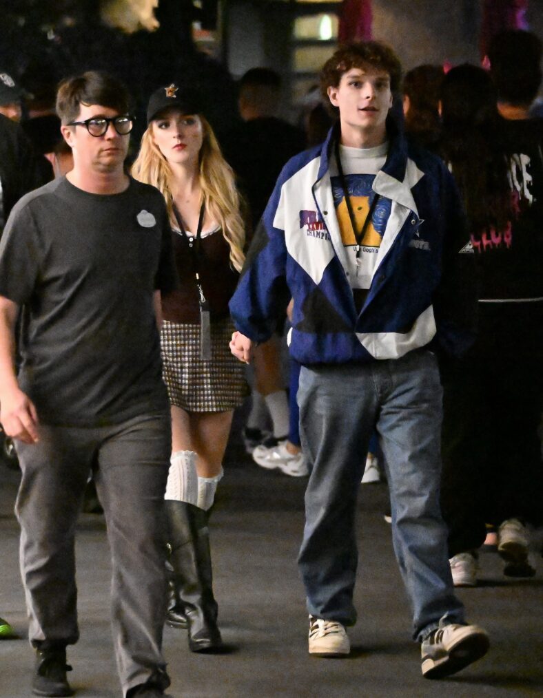 Mason Thames and Mckenna Grace at Universal Studios Horror Nights