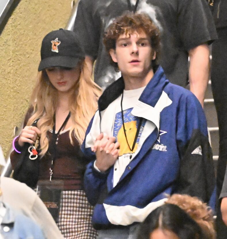 Mason Thames and Mckenna Grace at Universal Studios Horror Nights