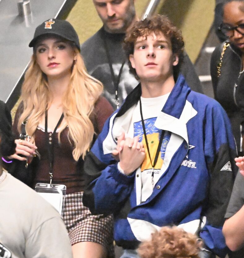 Mason Thames and Mckenna Grace at Universal Studios Horror Nights