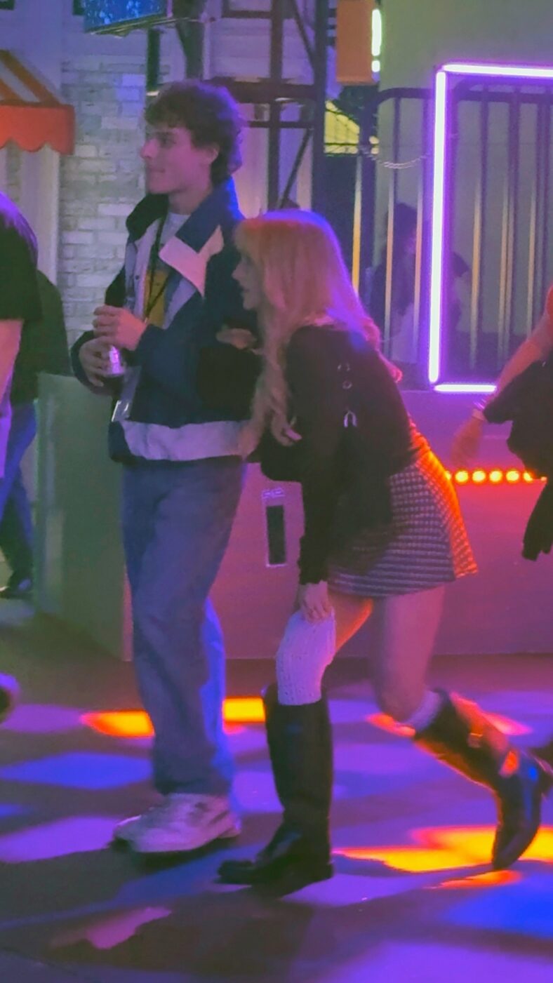 Mason Thames and Mckenna Grace at Universal Studios Horror Nights