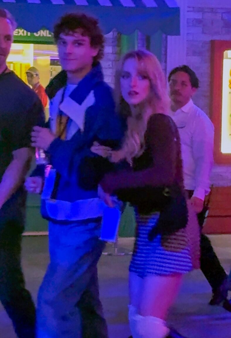 Mason Thames and Mckenna Grace at Universal Studios Horror Nights