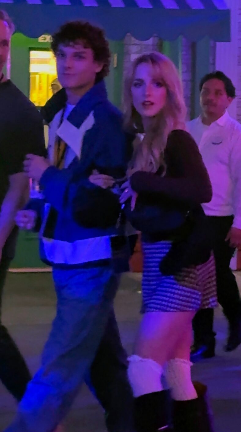 Mason Thames and Mckenna Grace at Universal Studios Horror Nights