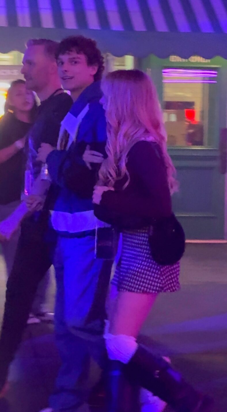 Mason Thames and Mckenna Grace at Universal Studios Horror Nights