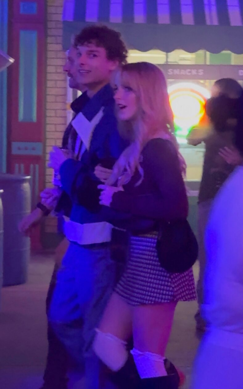 Mason Thames and Mckenna Grace at Universal Studios Horror Nights