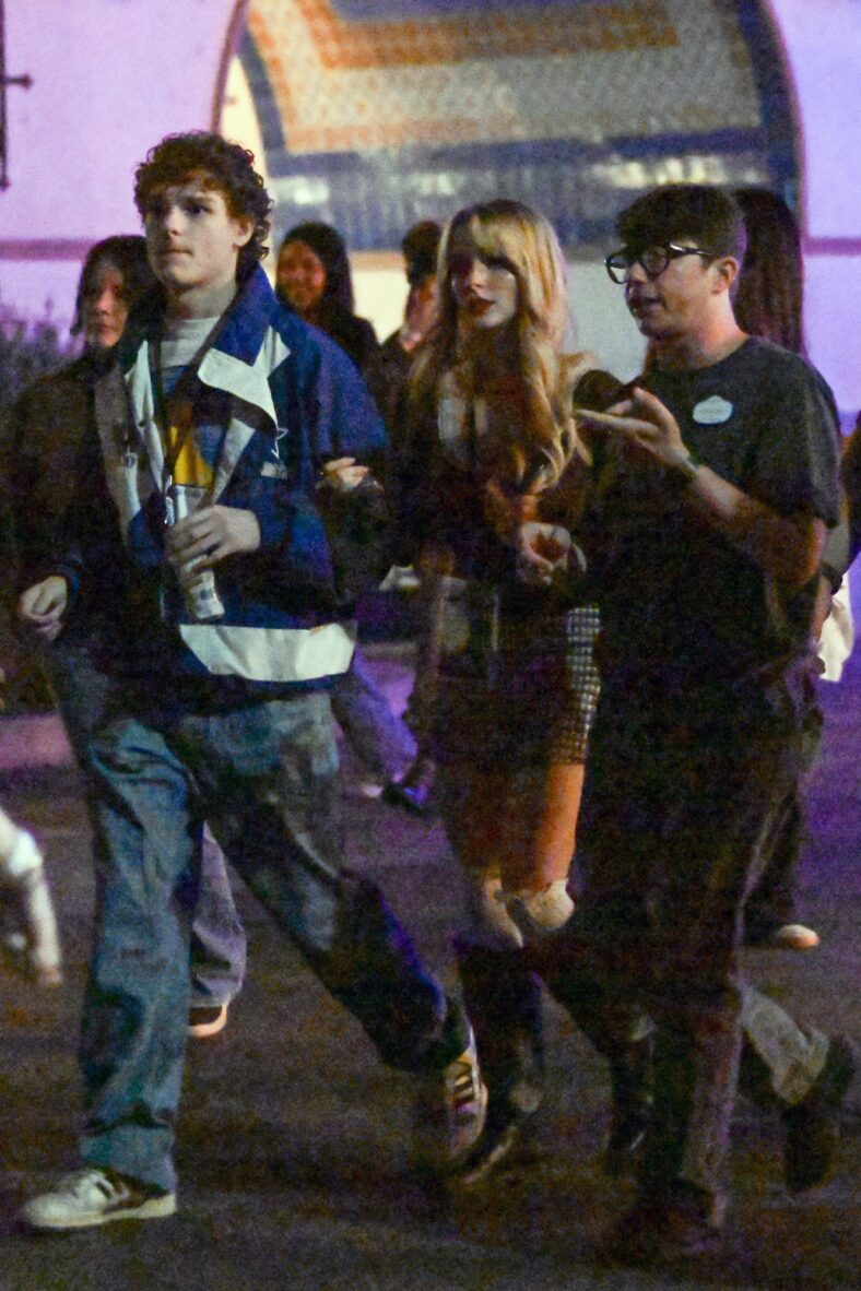 Mason Thames and Mckenna Grace at Universal Studios Horror Nights