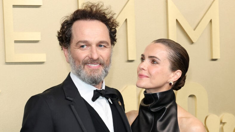 Matthew Rhys and Keri Russell at Emmys
