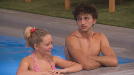 Still of Melody Morris and Drew Campbell on Big Brother 28