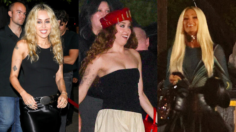 Miley Cyrus, Chappell Roan, and Paris Hilton spotted at Miley's album release party on September 17