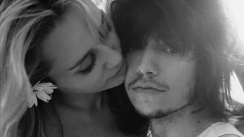 Miley Cyrus and Maxx Morando in music video for Let's Get Married