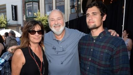 Nick Reiner with his parents