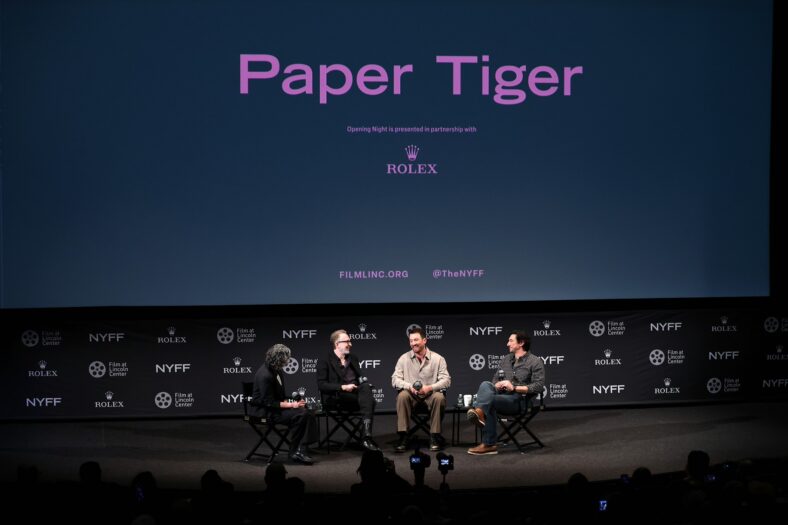 Stars attend the Paper Tiger premiere at New York Film Festival