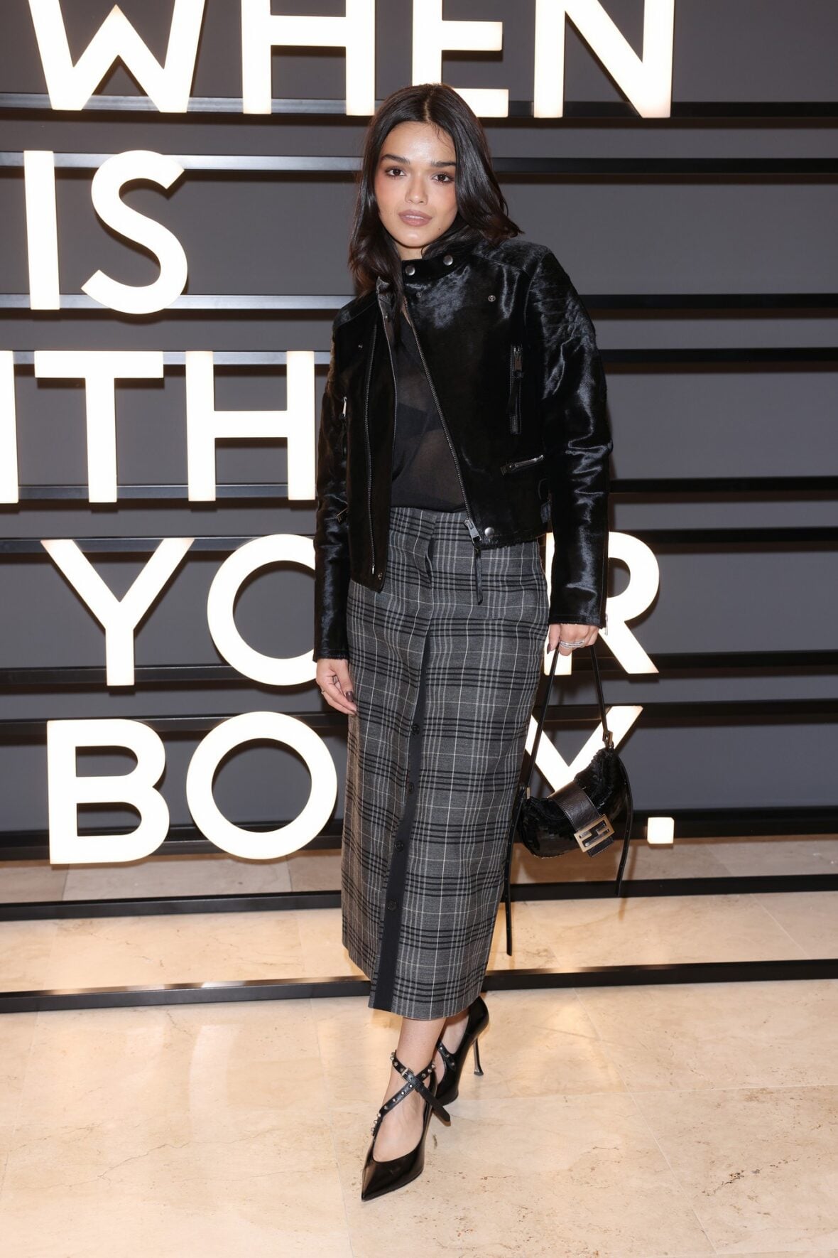 Rachel Zegler at Fendi show in Milan