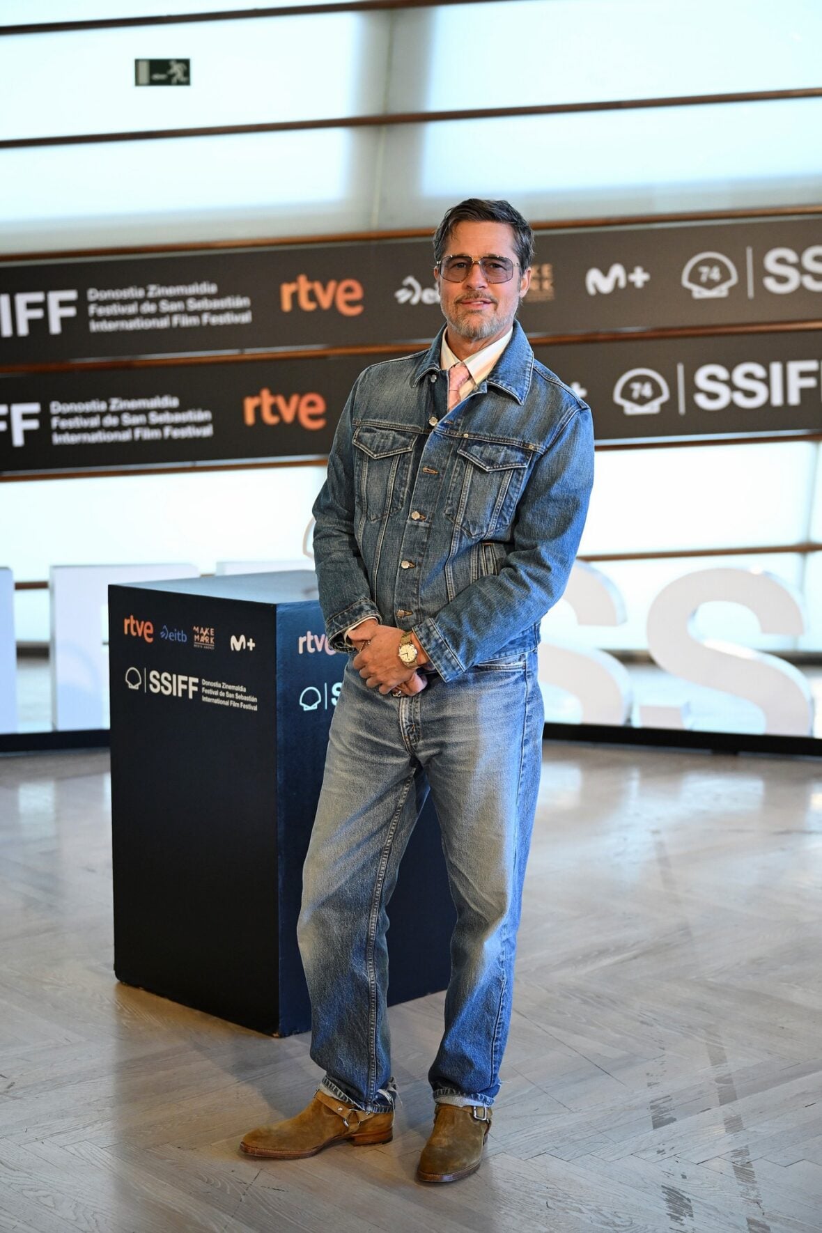 Brad Pitt at photo call at San Sebastian Film Festival