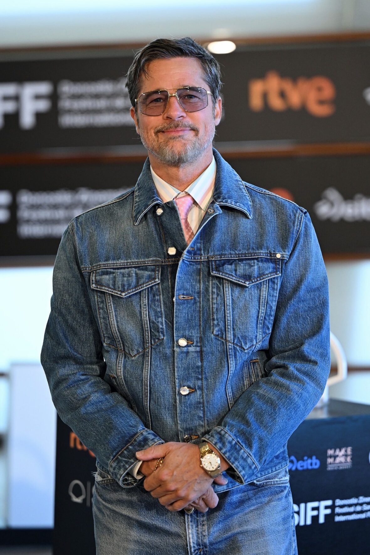 Brad Pitt at photo call at San Sebastian Film Festival