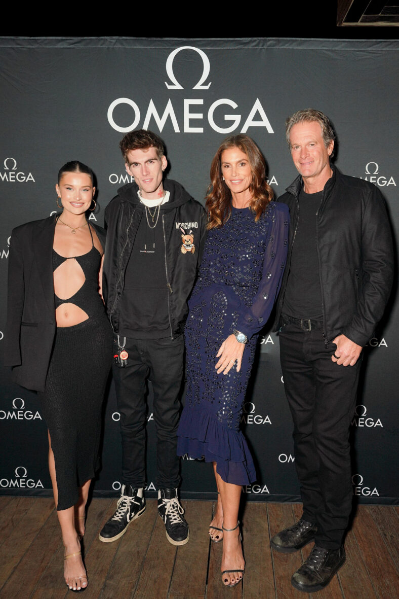 Lexi Wood, Presley Gerber, Cindy Crawford, and Rande Gerber stock photo