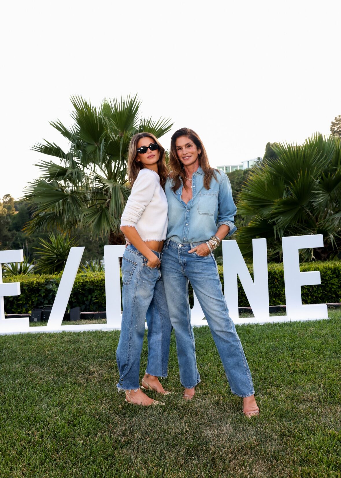 Presley Gerber and Kaia Gerber at Re/Done jeans event in May 2026