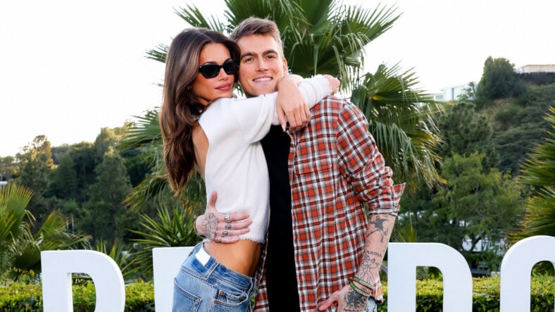 Presley Gerber hugs Kaia Gerber at event in May 2026