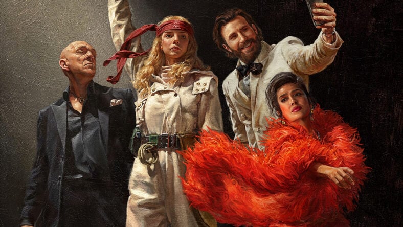 Chris Evans, Anya Taylor Joy, Salma hayek and Vincent Cassel featured on Sacrifice key art