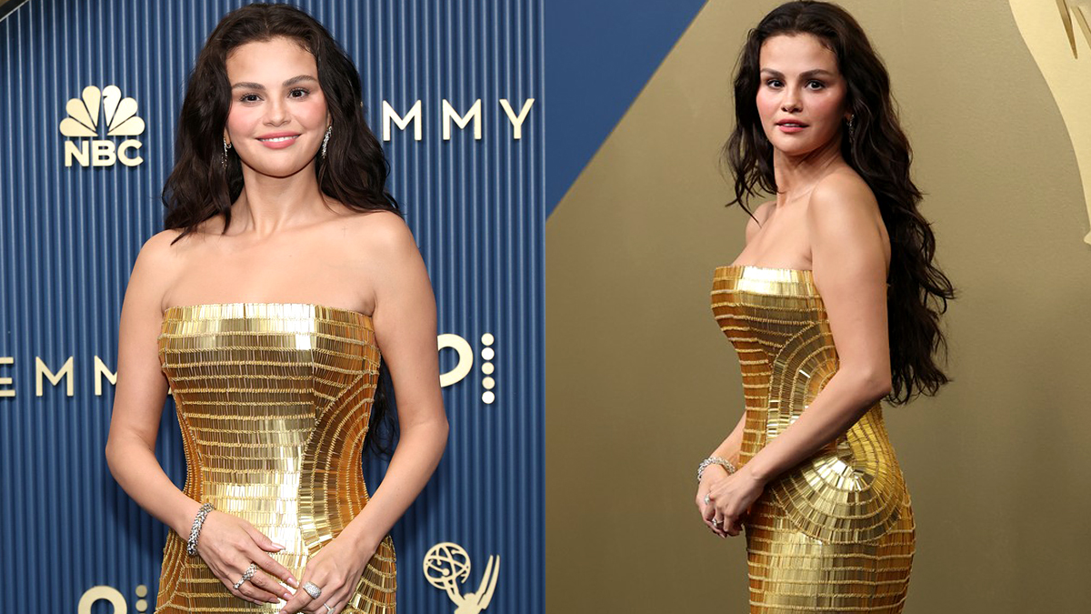 Selena Gomez Shines in Gold Louis Vuitton at Emmys 2026
