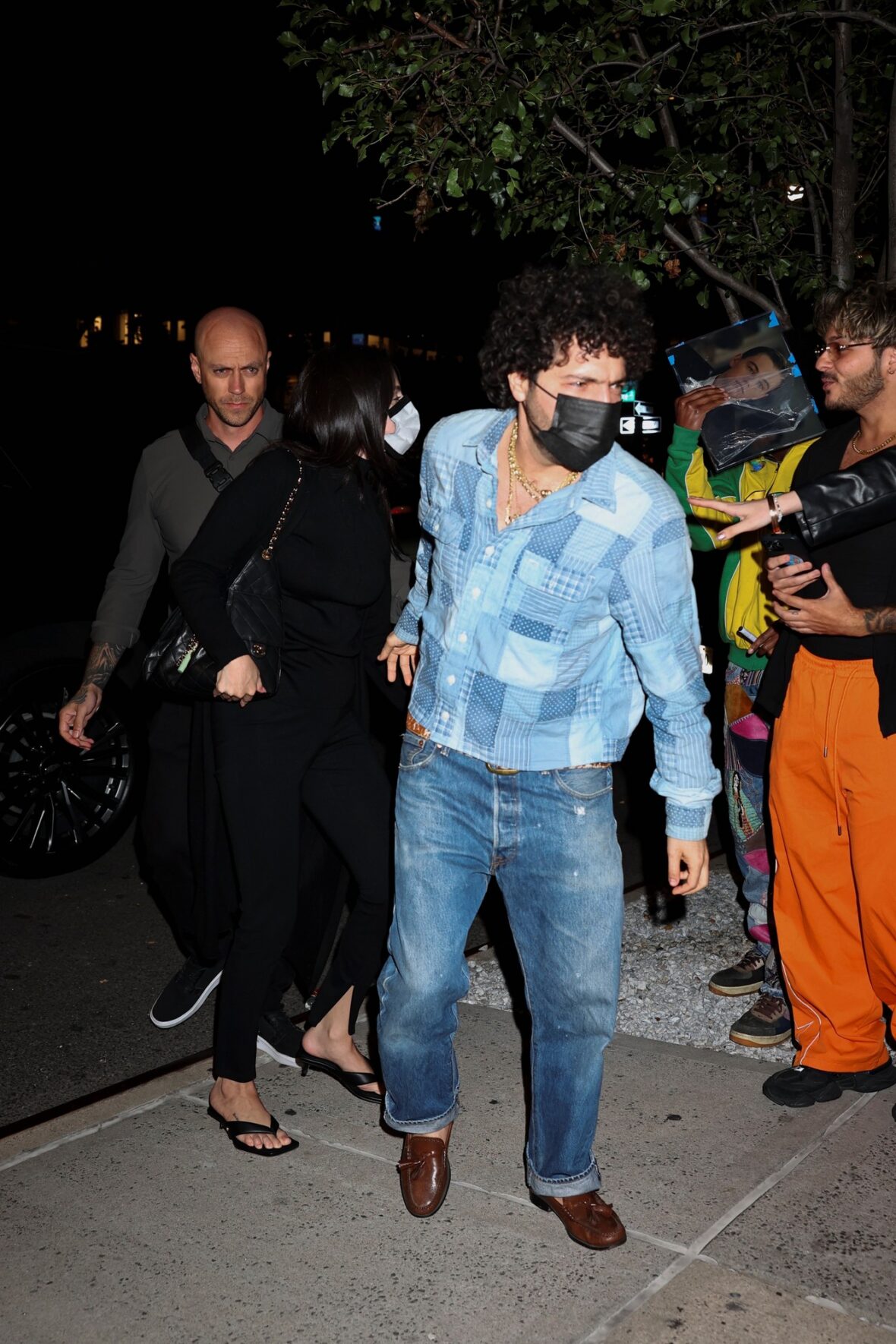 Selena Gomez greets fans in NYC while out with Benny Blanco