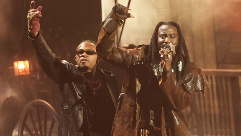 Shaboozey and Gunna perform on the MTV VMAs 2026