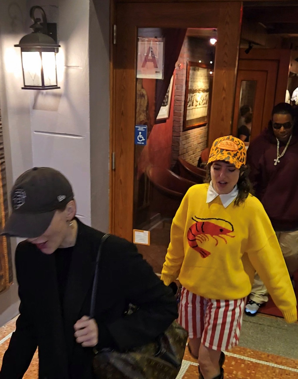 SNL cast members exit a restaurant on September 23 in NYC
