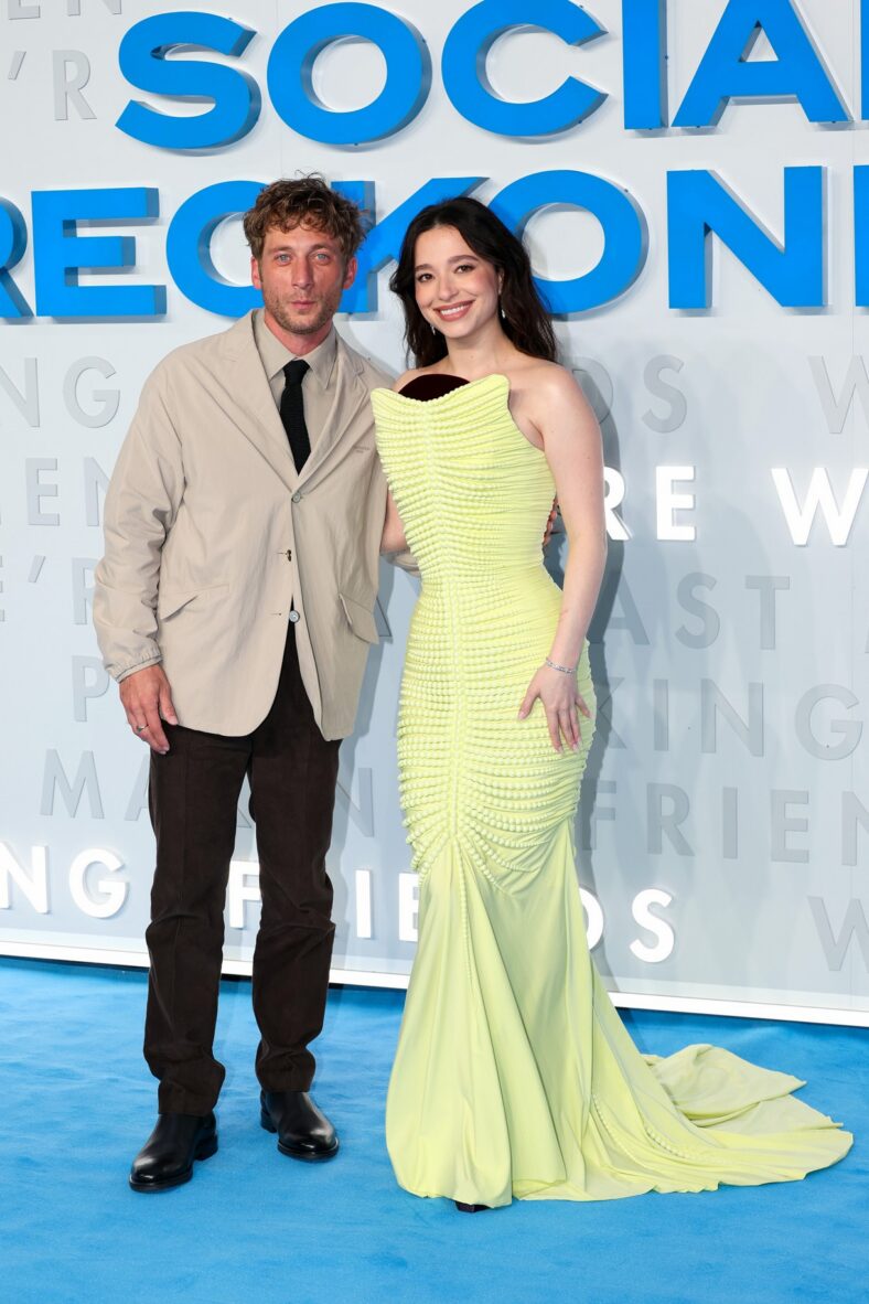 Jeremy Allen White and Mikey Madison walked the red carpet for their The Social Reckoning premiere in London on Tuesday.