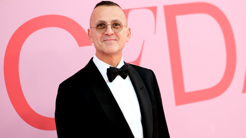 Steven Kolb in a black suit and bow tie at the CFDA Fashion Awards.