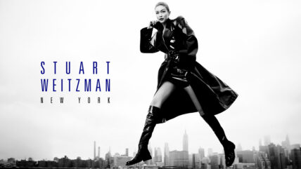 Gigi Hadid in Stuart Weitzman campaign