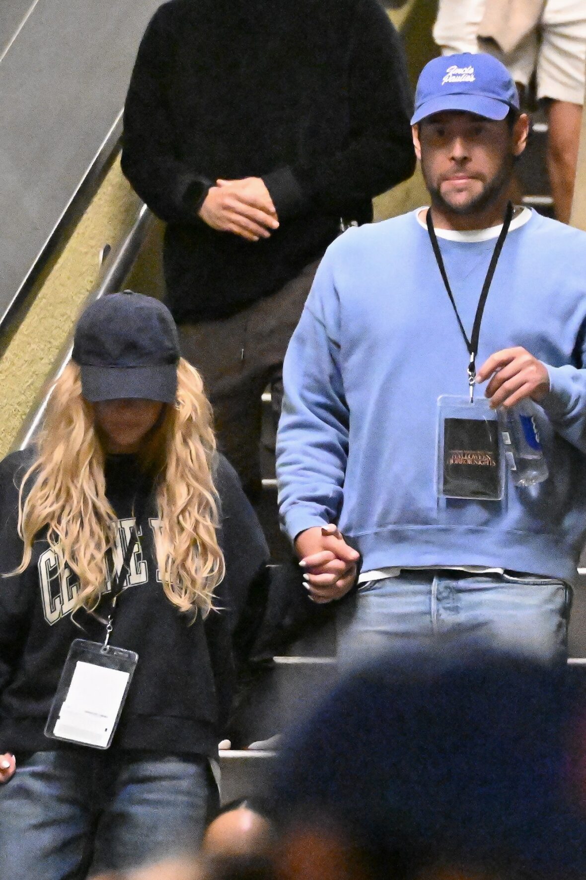 Sydney Sweeney and Scooter Braun attend Universal Horror Nights