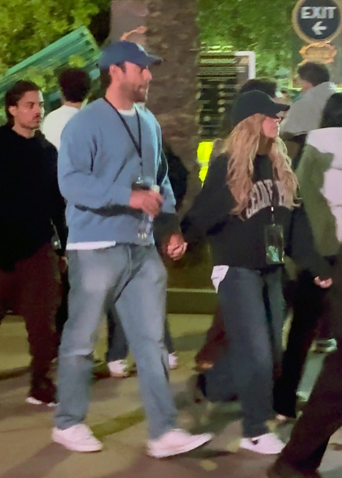 Sydney Sweeney and Scooter Braun attend Universal Horror Nights