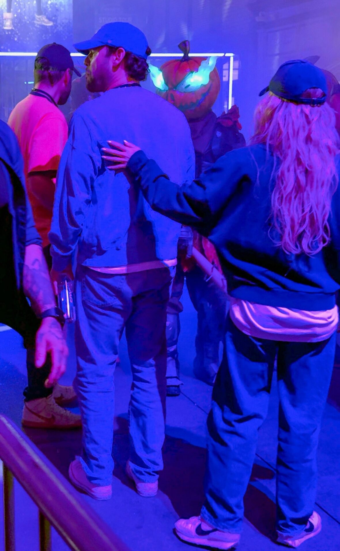Sydney Sweeney and Scooter Braun attend Universal Horror Nights