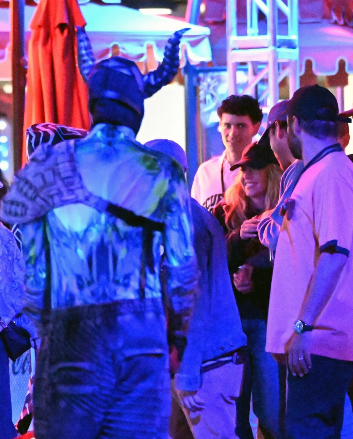 Sydney Sweeney and Scooter Braun attend Universal Horror Nights