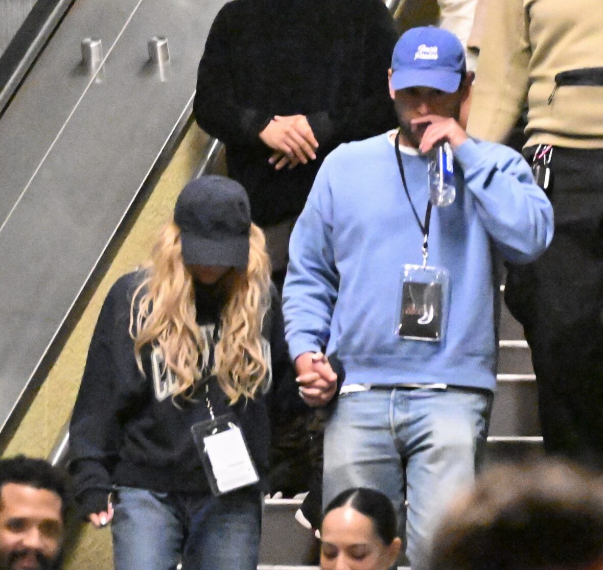 Sydney Sweeney and Scooter Braun attend Universal Horror Nights