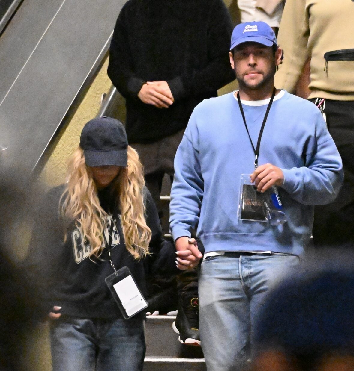 Sydney Sweeney and Scooter Braun attend Universal Horror Nights