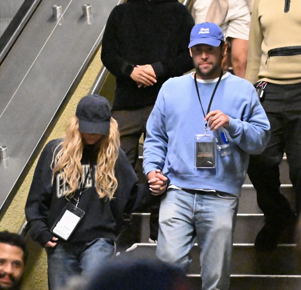 Sydney Sweeney and Scooter Braun attend Universal Horror Nights