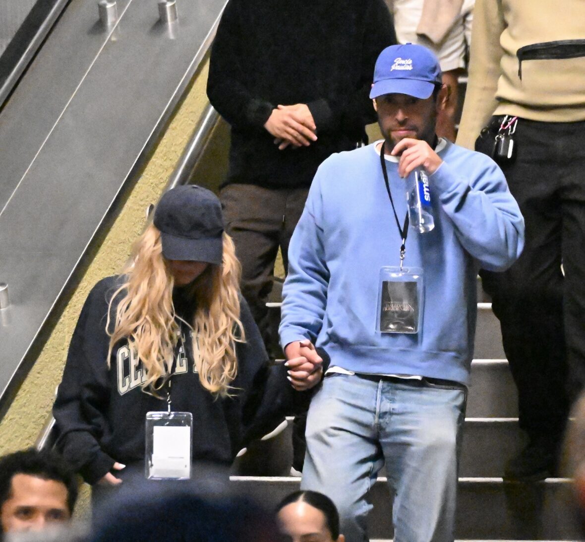 Sydney Sweeney and Scooter Braun attend Universal Horror Nights